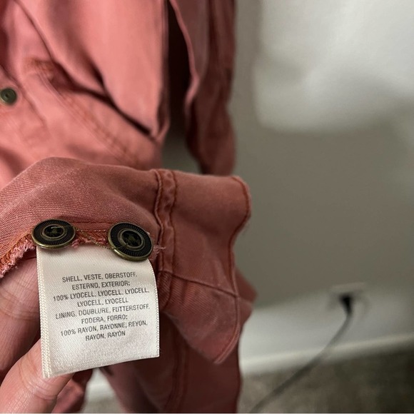 Anthropologie Holding Horses Tencel Long Sleeve Shirt Dress Dusty Rose Size 2 - Picture 9 of 9